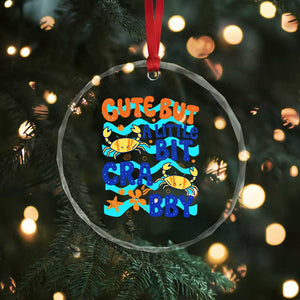 Cute But A Little Bit Crabby Crystal Glass Ornament Beach Crab Summer Vacation TS14 Print Your Wear
