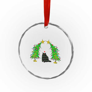 Cute Cat Crystal Glass Ornament Kitty Cat Lover Xmas Tree Lights TS10 Print Your Wear