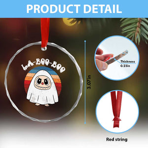 Cute Ghost Halloween Costume Crystal Glass Ornament Retro Spooky Trending Cartoon La Boo Boo TS10 Print Your Wear