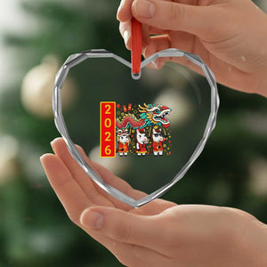 Cute Horse Dragon Dance Heart Crystal Glass Ornament Lunar New Year TS12 Print Your Wear