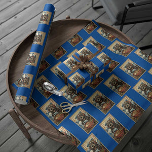 Cute Kawaii Gamer Groundhog Wrapping Paper Roll Funny Japanese Ramen Anime Otaku Fan Gift TS10 Blue Print Your Wear