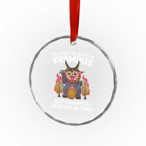 Cute Krampus Crystal Glass Ornament Believes In You Germanic Christmas Demon Horror TS09 Print Your Wear