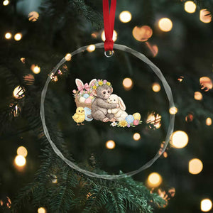 Cute Punch Baby Monkey Easter Crystal Glass Ornament Funny Animal Gift TS12 Print Your Wear
