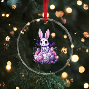 Cute Spooky Easter Bunny Crystal Glass Ornament Pastel Goth Rabbit Gift TS12 Print Your Wear