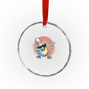 Dabbing Bowling Pin Crystal Glass Ornament Funny Player Gift TS12 Print Your Wear
