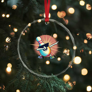 Dabbing Bowling Pin Crystal Glass Ornament Funny Player Gift TS12 Print Your Wear