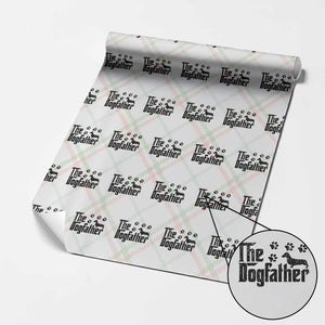 Dachshund Dog Dad Wrapping Paper Roll The Dogfather Fathers Day Gifts For Dog Lovers TS10 Christmas Plaid Print Your Wear