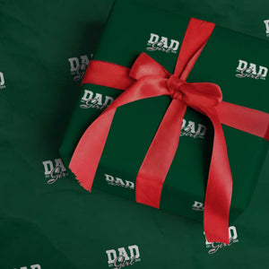 Dad Girl 2026 Wrapping Paper Roll Soon to Be Daddy of Baby Girl TS11 Green Print Your Wear