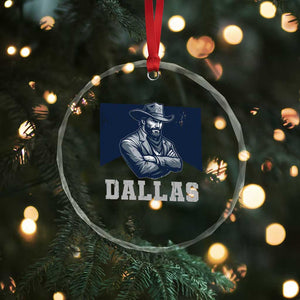 DFC Game Day Crystal Glass Ornament Blue Star Football Game Sport Lover TS11 Print Your Wear