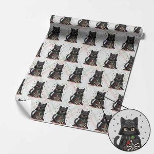Dark Lord Cat Dartist Gift Wrapping Paper Roll Funny Sci Fi Dart Thrower Gift TS12 Christmas Plaid Print Your Wear