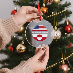 Dear Greenland We Hate Him Too Crystal Glass Ornament Political Protest Greenlander American Flag TS10 Print Your Wear
