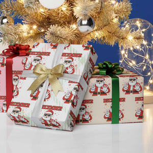 December 25 Wrapping Paper Roll Funny Santa Says Christmas TS14 Print Your Wear