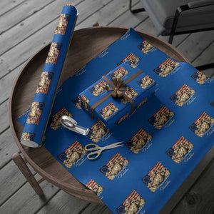 Declaration Daddies Funny 4th of July Founding Fathers Wrapping Paper Roll Vintage Betsy Ross Flag