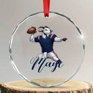 Dedicated Maye Lover Crystal Glass Ornament Football Fan Supporter TS12 Transparent Glass 3'' Circle Print Your Wear