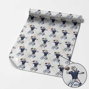 Dedicated Maye Lover Wrapping Paper Roll Football Fan Supporter TS12 Christmas Plaid Print Your Wear