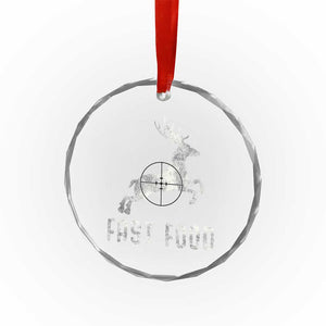 Deer Hunting Season Crystal Glass Ornament Funny Fast Food TS10 Print Your Wear