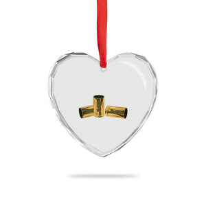 Deny Defend Depose Heart Crystal Glass Ornament Vintage Bullet Shells TS11 Print Your Wear