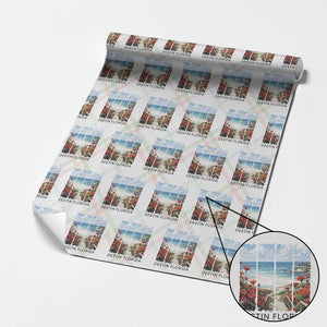 Destin Florida Wrapping Paper Roll Summer Travel Beach Vacation Gift