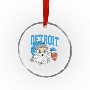LF Football Christmas Crystal Glass Ornament Vintage Santa Claus Face Game Day Sports Fans TS10 Print Your Wear