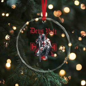 Deus Vult Knight Templar Crystal Glass Ornament Crusader Cross TS10 Print Your Wear
