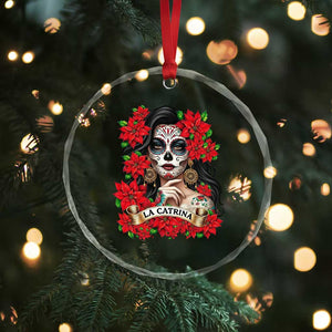 Dia De Los Muertos Mexican Crystal Glass Ornament Day of the Dead Sugar Skull Women TS14 Print Your Wear