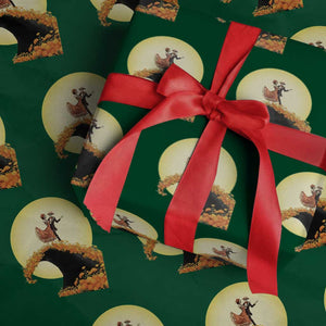 Dia De Los Muertos Wrapping Paper Roll Skeletons Dancing Mexican TS14 Green Print Your Wear