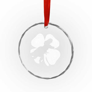 Dinosaur St Patricks Day Shamrock Crystal Glass Ornament Silhouette Boys Toddler Kids TS10 Print Your Wear