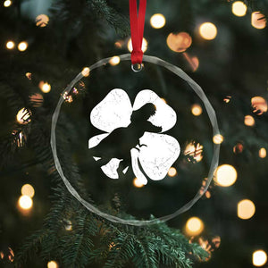 Dinosaur St Patricks Day Shamrock Crystal Glass Ornament Silhouette Boys Toddler Kids TS10 Print Your Wear