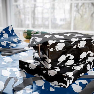 Dinosaur St Patricks Day Shamrock Wrapping Paper Roll Silhouette Boys Toddler Kids TS10 Black Print Your Wear
