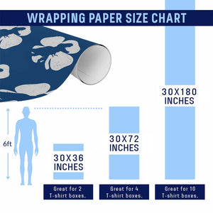 Dinosaur St Patricks Day Shamrock Wrapping Paper Roll Silhouette Boys Toddler Kids TS10 Print Your Wear