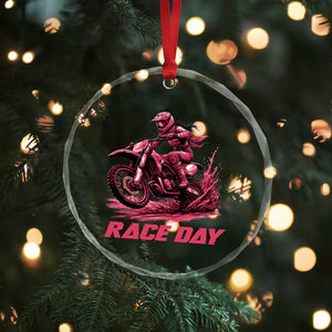 Dirt Bike Girl Crystal Glass Ornament Motocross Racing Women TS14 Print Your Wear