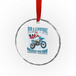 Dirt Bike Xmas Crystal Glass Ornament Brraaap Funny Motocross Biker Xmas Gift TS10 Print Your Wear