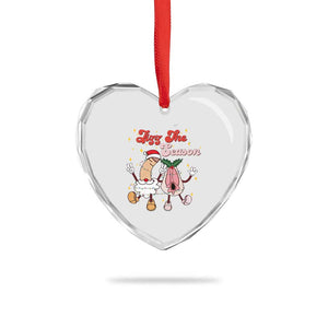Dirty Christmas Jizz The Season Heart Crystal Glass Ornament Funny Xmas Inappropriate Adult Humor TS11 Print Your Wear