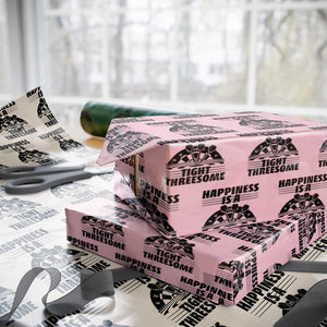 Dirty Joke Darts Gift Wrapping Paper Roll Darts Happiness Is A Tight Threesome TS12 Light Pink Print Your Wear