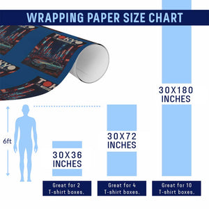 Distress JDM Tokyo Japan Drift Race Car Wrapping Paper Roll Retro Vintage Japanese Graphic TS10 Print Your Wear