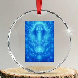 Divine 67 Meme Crystal Glass Ornament Celestial Mason 6 7 Spiritual Six Seven Angelcore TS02 Transparent Glass 3'' Circle Print Your Wear