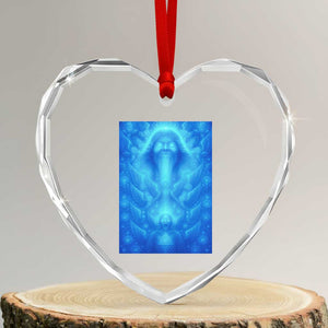 Divine 67 Meme Heart Crystal Glass Ornament Celestial Mason 6 7 Spiritual Six Seven Angelcore TS02 Transparent Glass 3'' Heart Print Your Wear