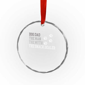 Dog Dad Crystal Glass Ornament Fathers Day Gift for Dog Lovers Retro Vintage TS10 Print Your Wear