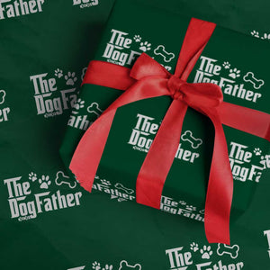 Dog Dad Wrapping Paper Roll The Dogfather Fathers Day Gift For Dog Lovers