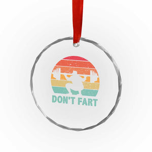 Dont Fart Fitness Gym Workout Weights Squat Humor Crystal Glass Ornament TS11 Print Your Wear