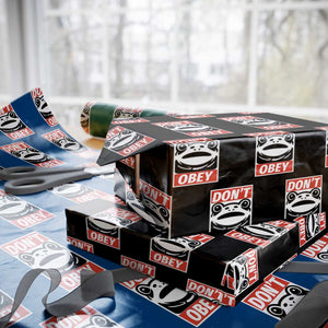 Don't Obey Portland Frog Wrapping Paper Roll Protest Parody Poster Graphic TS02 Black Print Your Wear
