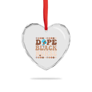 Dope Black Nurse Heart Crystal Glass Ornament African American Black Nurse Gift TS12 Print Your Wear