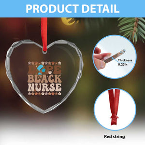 Dope Black Nurse Heart Crystal Glass Ornament African American Black Nurse Gift TS12 Print Your Wear
