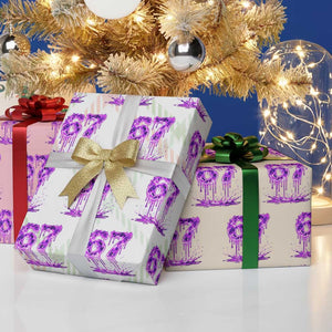 Drip Fire Flame Six Seven Wrapping Paper Roll Trendy Meme Gift TS12 Print Your Wear