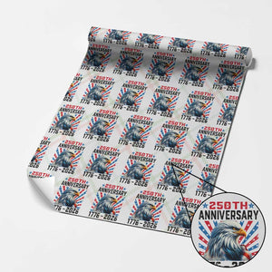 Eagle Flag America 250 Wrapping Paper Roll 1776-2026 250th Birthday TS10 Christmas Plaid Print Your Wear