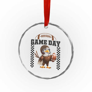 Eagle Football Crystal Glass Ornament Game Day Humor Gift TS12 Print Your Wear