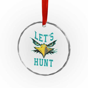Eagles Inspirational Crystal Glass Ornament Green Birds Let's Hunt TS02 Print Your Wear