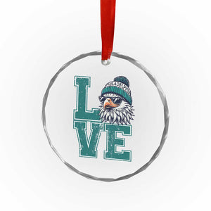 Eagles Inspirational Crystal Glass Ornament LOVE Cool Eagle Lover Vintage TS02 Print Your Wear