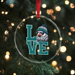Eagles Inspirational Crystal Glass Ornament LOVE Cool Eagle Lover Vintage TS02 Print Your Wear