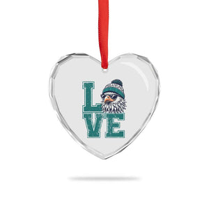Eagles Inspirational Heart Crystal Glass Ornament LOVE Cool Eagle Lover Vintage TS02 Print Your Wear